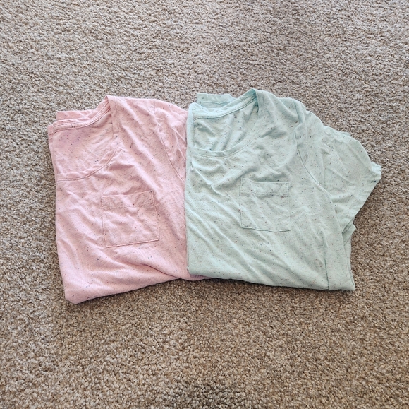 Lane Bryant Tops - Two Lane Bryant Pocket Tees - Women's Plus